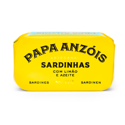 Papa Anzóis Sardine cu Lămâie și Ulei de Măsline, 120g Papa Anzóis