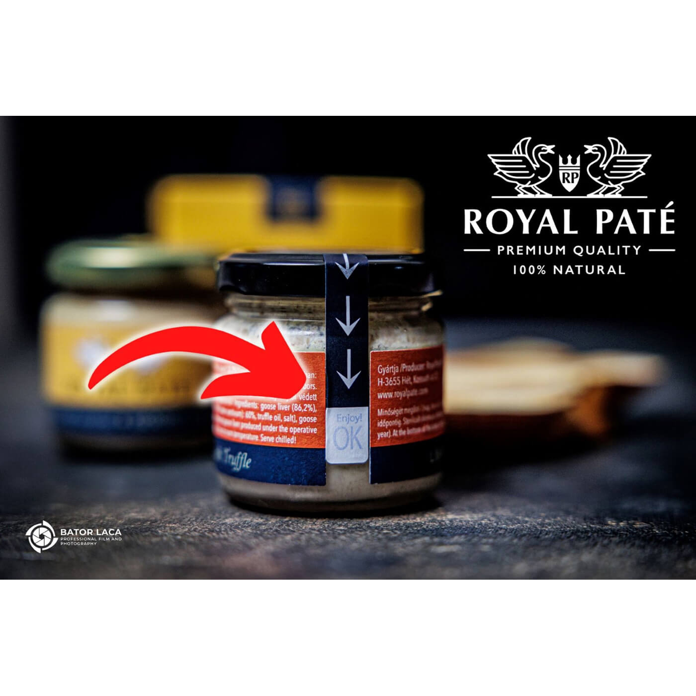 Bloc de foie gras cu vin de Tokaj 86% Royal Pate 70g