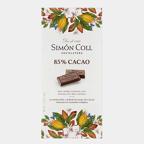 Ciocolata neagra 85% cacao Simon Coll 85g - Delicatessen Delicatessen