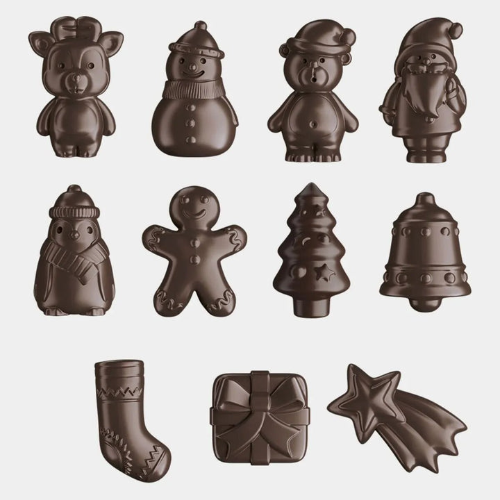 Calendar Advent cu ciocolata neagra 70% cacao Simon Coll 3D - Delicatessen Delicatessen Craciun