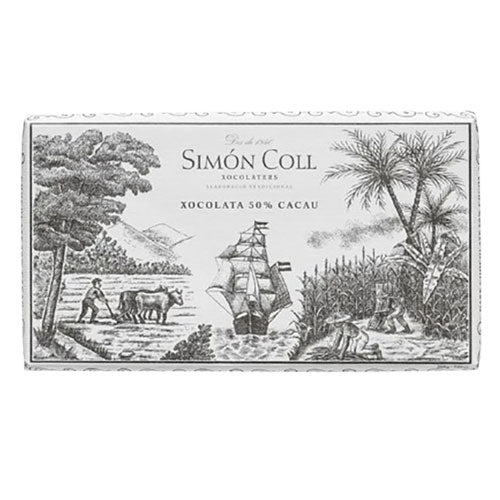 Tableta de ciocolata neagra 50% cacao Simon Coll 200g - Delicatessen Delicatessen