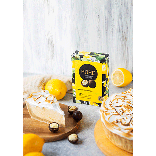 Trufe de ciocolată cu cremă de lămâie Pure Chocolate 148g Delicatessen