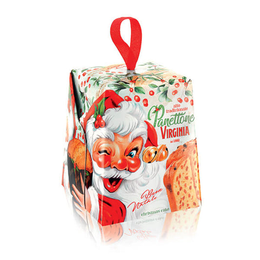 Amaretti Virginia mini panettone înalt Winky Santa în cutie 100g Amaretti Virginia