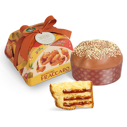 Panettone artizanal cu caramel sarat Fraccaro 750g Fraccaro