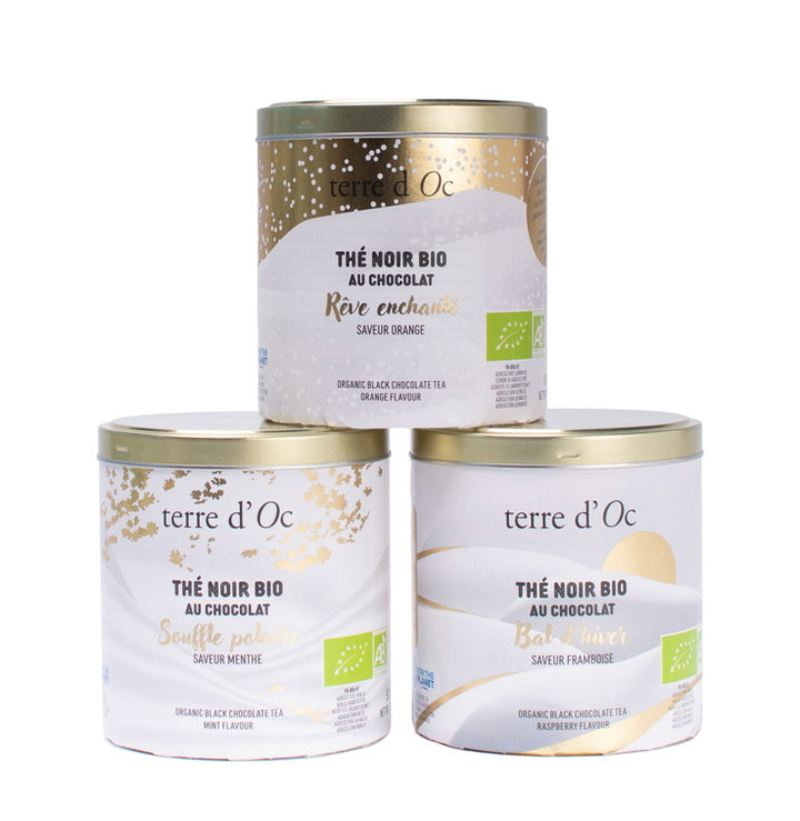 Set de 3 ceaiuri cu ciocolata Terre d'Oc 3x50g - Delicatessen Delicatessen Ceai