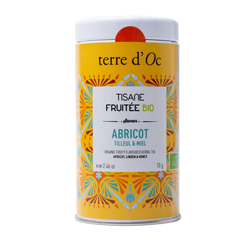 Ceai organic fructat cu caise, tei și miere Terre d'Oc 70g Delicatessen