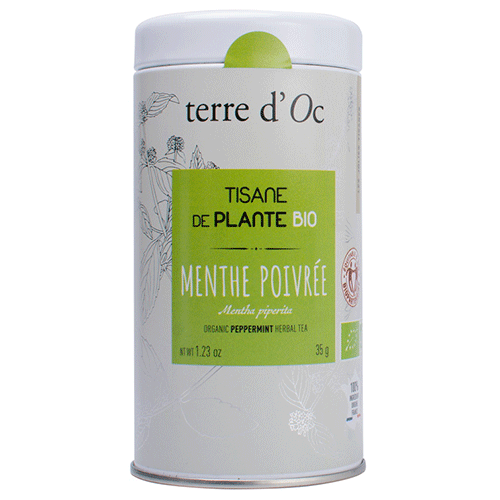 Ceai organic de mentă Terre d'Oc 35g Delicatessen