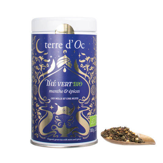 Ceai verde cu mentă orientală Terre d'Oc 100g Delicatessen