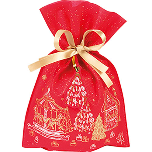 Săculeț de Crăciun cu funda 20 x 30 cm Delicatessen