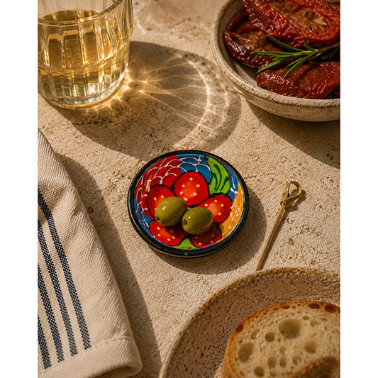 Mini tapas din ceramică artizanală spaniolă diametru Escamoso 9 cm Delicatessen