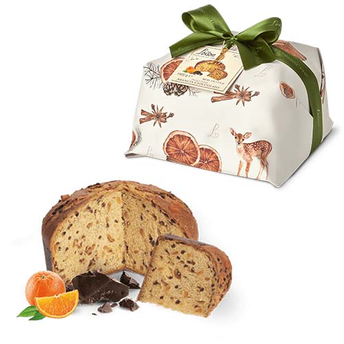 Panettone cu portocale de Sicilia si ciocolata Single Origin Loison 500g - Delicatessen Delicatessen Panettone