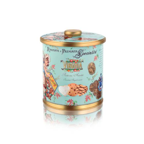 Biscuiti asortati in cutie metalica 260g Amaretti Virginia