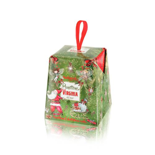 Mini panettone tradițional Santa Claus 100g Amaretti Virginia