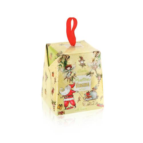 Mini panettone tradițional cu coji confiate de lamaie 100g Amaretti Virginia