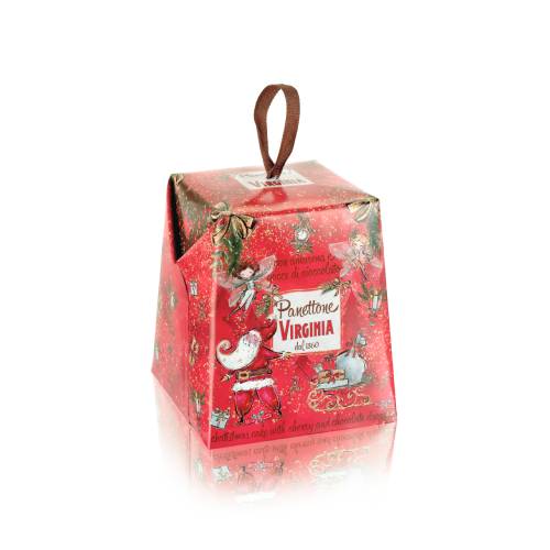 Mini panettone tradițional cu ciocolata si cirese 100g Amaretti Virginia