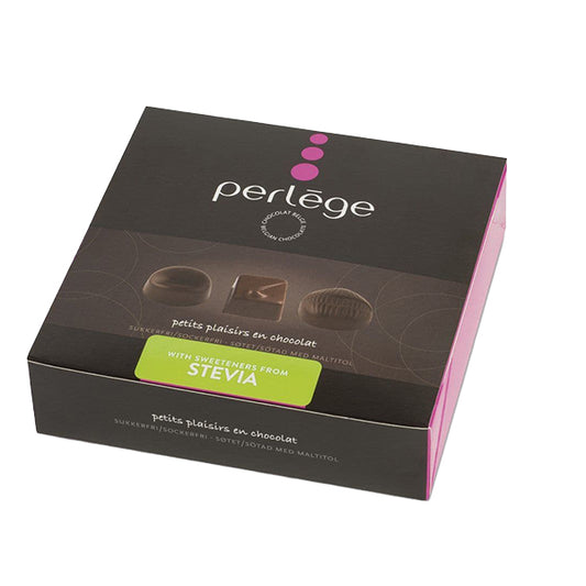 Asortiment de 10 praline de ciocolată fără zahăr adăugat Perlege 125g Perlege