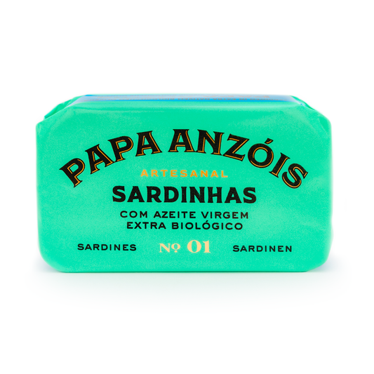 Papa Anzóis Sardine în Ulei de Măsline Extravirgin Bio, 120g Papa Anzóis