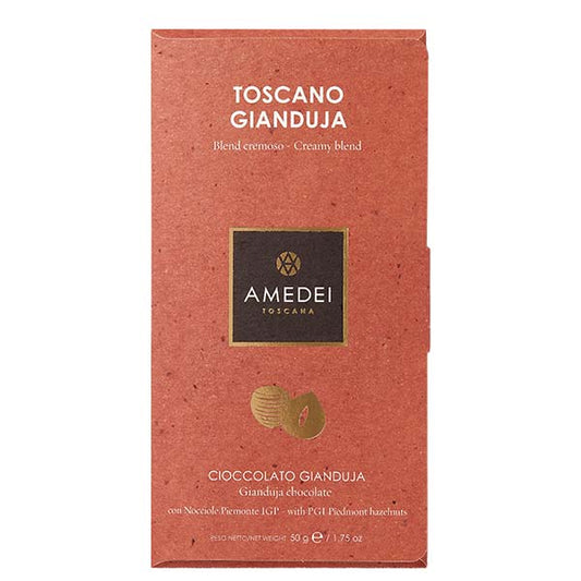 Tabletă de ciocolată cu Gianduja 50g Amedei Delicatessen