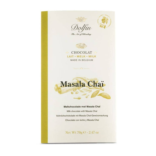 Tabletă de ciocolată cu lapte și Chai Masala 70g Dolfin Dolfin