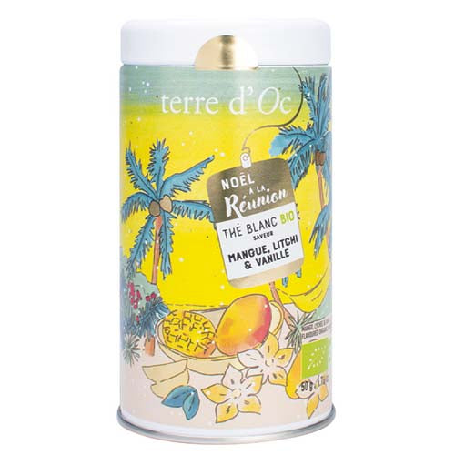 Ceai negru cu mango, litchi si vanilie Terre d'Oc 100g - colectia de iarna