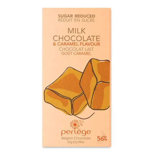 Tabletă de ciocolată cu lapte și caramel fără zahăr adăugat Perlege 85g Perlege