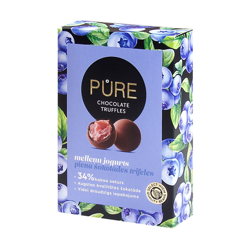 Trufe de ciocolata cu iaurt si afine Pure Chocolate 148g