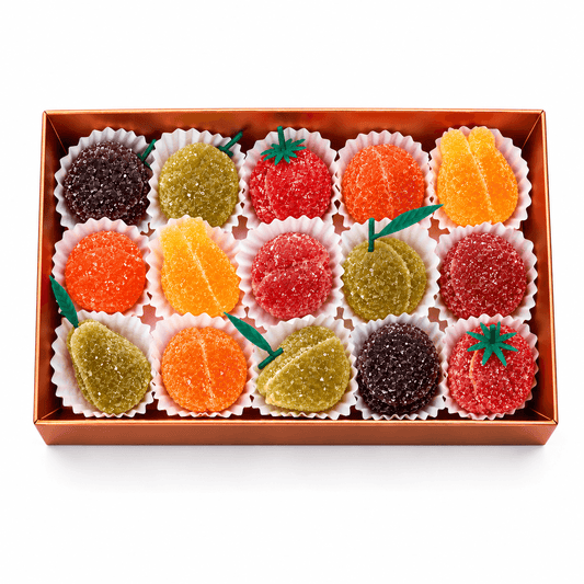 Bruyerre jeleuri de fructe în cutie cadou Bruyerre
