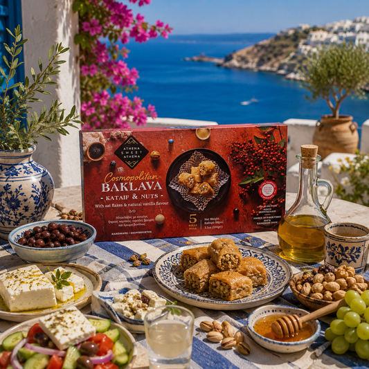 Baklava Cosmopolitan kataifi cu nuci, 100g – Athena Sweet Athena Athena Sweet Athena