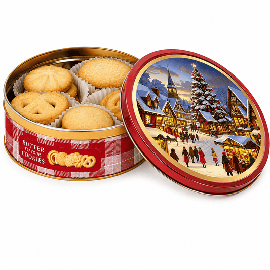 Biscuiti clasici cu unt Becky's, 114 g, model rosu