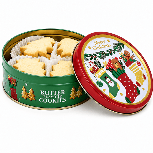 Biscuiti cu unt Becky's Christmas Joy, 114 g, model bradut