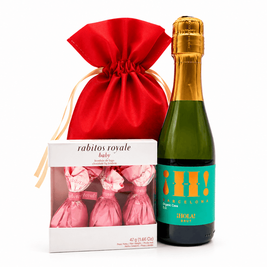 Cadou cu smochine în ciocolată Rabitos Royale și prosecco 200ml