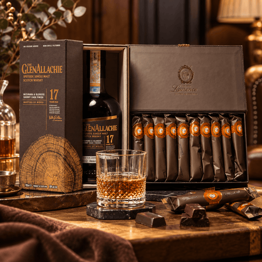 Cadou masculin to share - whisky Glenallachie & ciocolata Laurence Delicatessen
