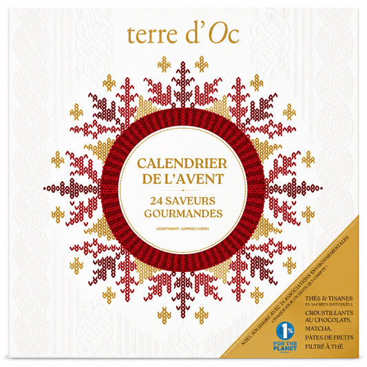 Calendar de Advent premium cu 24 de arome gourmet bio Terre d'Oc 123.4g Terre d'Oc