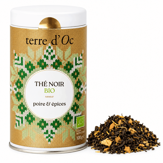 Ceai negru bio cu pere și condimente Terre d'Oc 100g Terre d'Oc