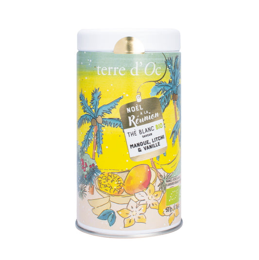 Ceai negru cu mango, litchi și vanilie Terre d'Oc 100g - colecția de iarnă Delicatessen