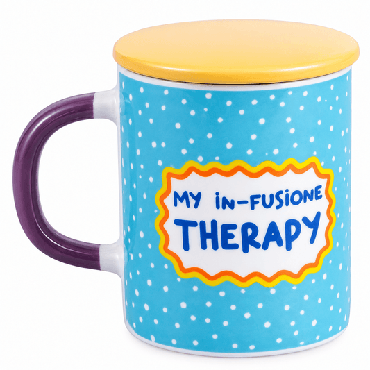 Cană cu infuzor pentru ceai, gresie ceramică, 325 ml Therapy VdE Tivoli 1996