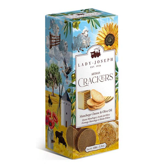 Crackers cu brânză Manchego și ulei de măsline Lady Joseph 100g Delicatessen