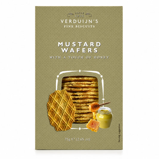 Crackers cu muștar și miere Verduijn's Fine Biscuits 75g