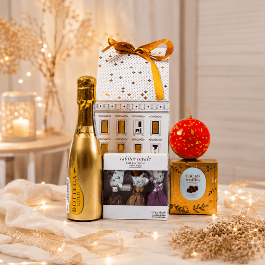 Cutie cadou de Crăciun Santa's Treat House Delicatessen