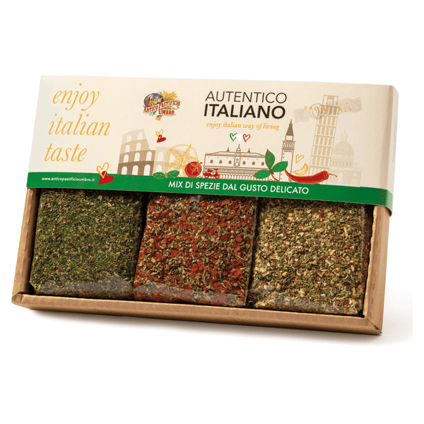 Set cadou de condimente Spezie Delicate (bruschetta, siciliana, pesto) 450g