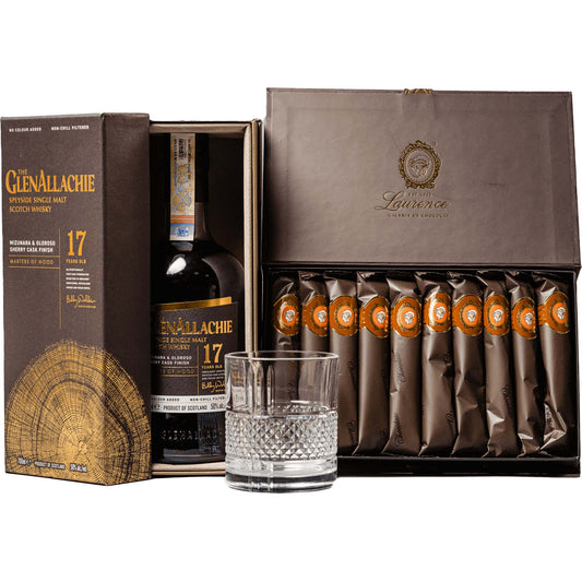 Cadou masculin to share - whisky Glenallachie & ciocolata Laurence Delicatessen