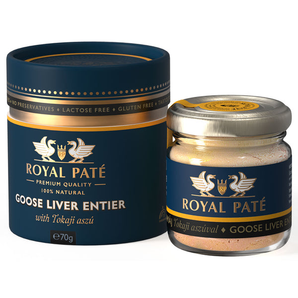 Foie Gras de gasca Entier cu vin de Tokaj Royal Pate 70g - Delicatessen Delicatessen foie gras