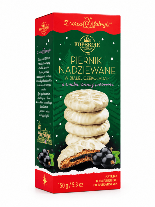 Kopernik turtă dulce cu ciocolată albă și coacăze 150g - Ediție de Crăciun Kopernik