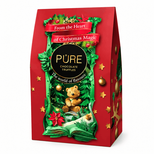 Pure Chocolate asortiment de trufe Winter Red 120g Pure Chocolate