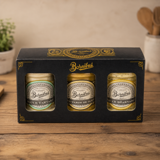 Set Bornibus Traditie: muștar Dijon, béarnaise, tartar 680g Bornibus