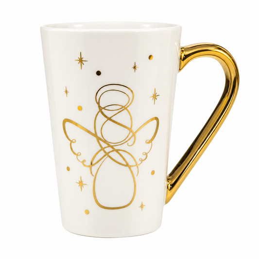 Becky's cană din ceramică cu înger auriu 280 ml Becky's