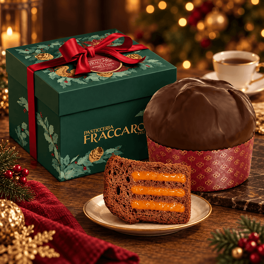 Panettone Vienna Style cu cacao și cremă de caise Fraccaro 750g Fraccaro