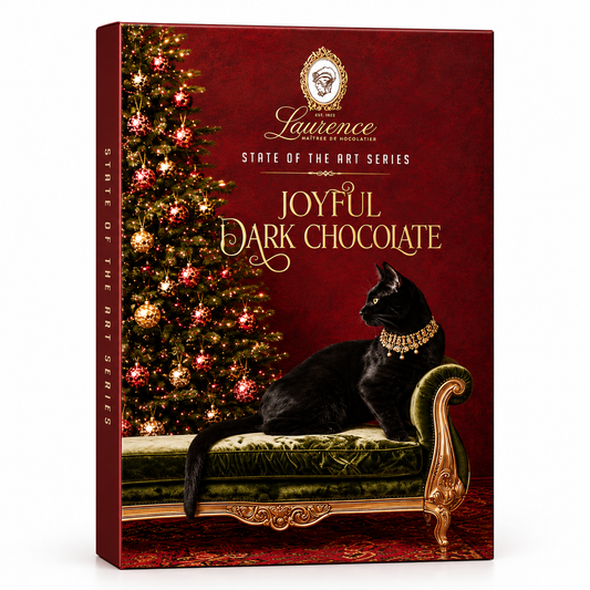 Laurence Chocolate tableta de ciocolata neagra 80g - Editie de Craciun Laurence Chocolate