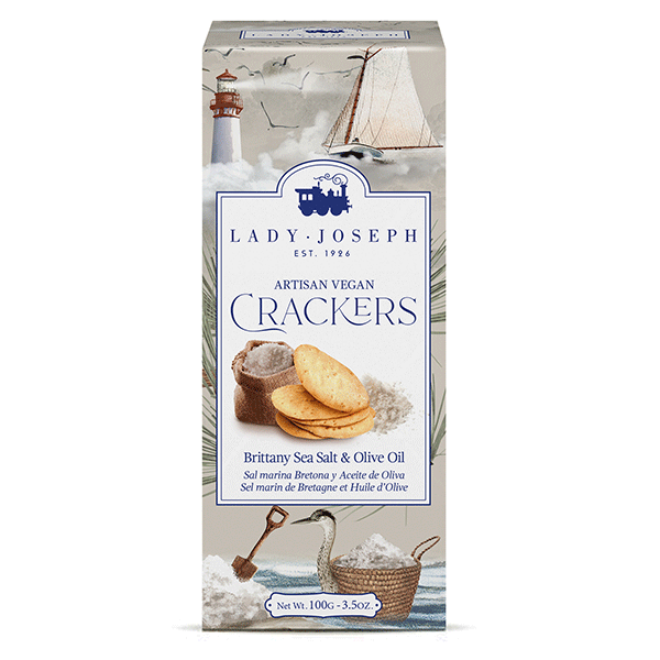 Crackers vegani cu sare de Guérande Lady Joseph 100g - Delicatessen Delicatessen De Rontait