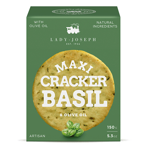 Maxi Crackers cu busuioc Lady Joseph 150g - Delicatessen Delicatessen De Rontait